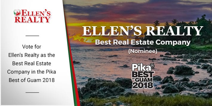 Vote for Ellen's Realty as the Best Real Estate Company in the Pika Best of Guam 2018
